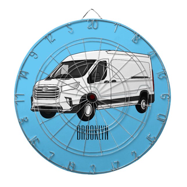 Diana Ilustracion del personalizado de la camioneta de e (Frente)