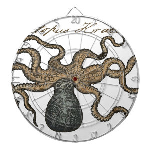 Diana Ilustracion Octopus Kraken Vintage