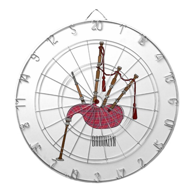 Diana Ilustracion personalizado Bagpipes (Frente)