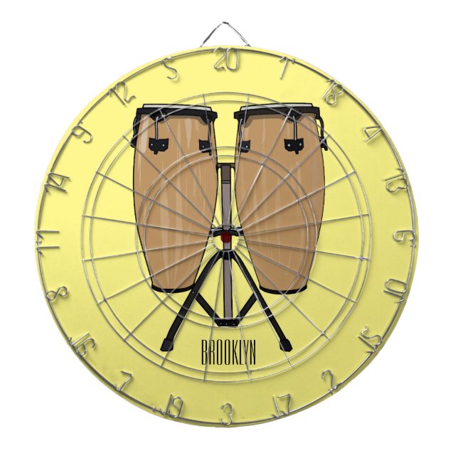 Diana Ilustracion personalizado Bongo drum (Frente)