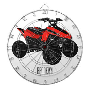 Diana Ilustracion personalizado de atv de cuatro bicicle