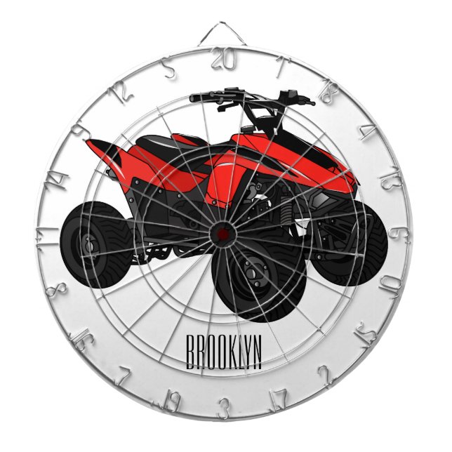 Diana Ilustracion personalizado de atv de cuatro bicicle (Frente)