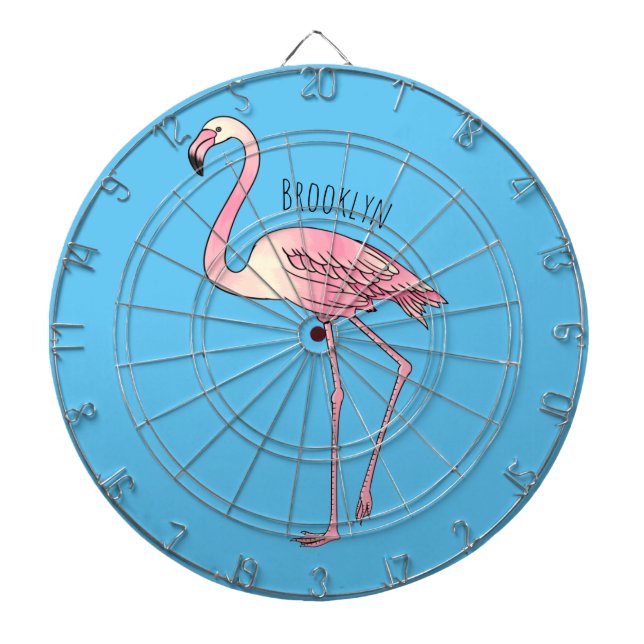 Diana Ilustracion personalizado de aves de Flamingo (Frente)