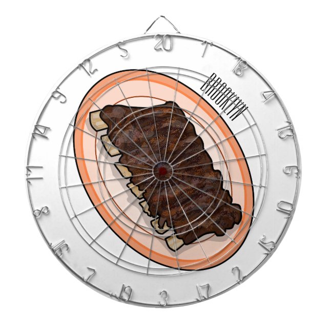 Diana Ilustracion personalizado de costillas cortas (Frente)