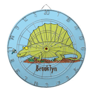 Diana Ilustracion personalizado de dimetrodon verde lind