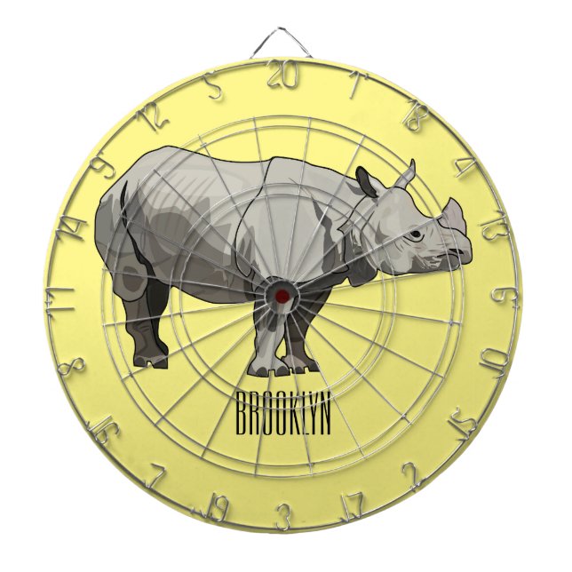 Diana Ilustracion personalizado de Javan rhinoceros (Frente)