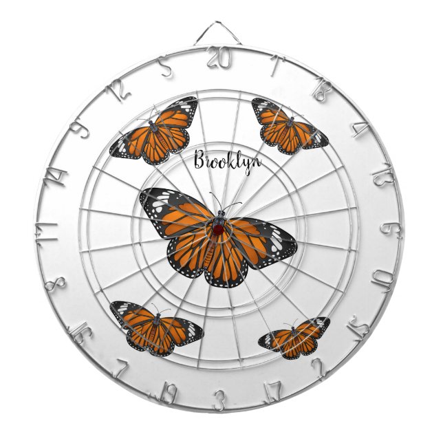 Diana Ilustracion personalizado de mariposa monarca (Frente)