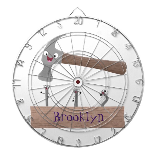 Diana Ilustracion personalizado de martillo y clavos lin (Frente)