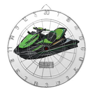 Diana Ilustracion personalizado de moto acuática