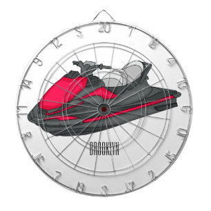 Diana Ilustracion personalizado de moto acuática