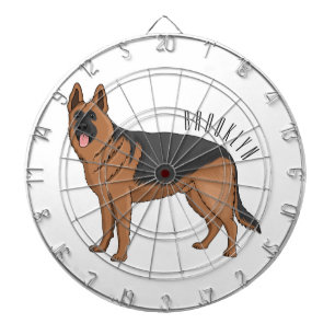 Diana Ilustracion personalizado de perro pastor alemán