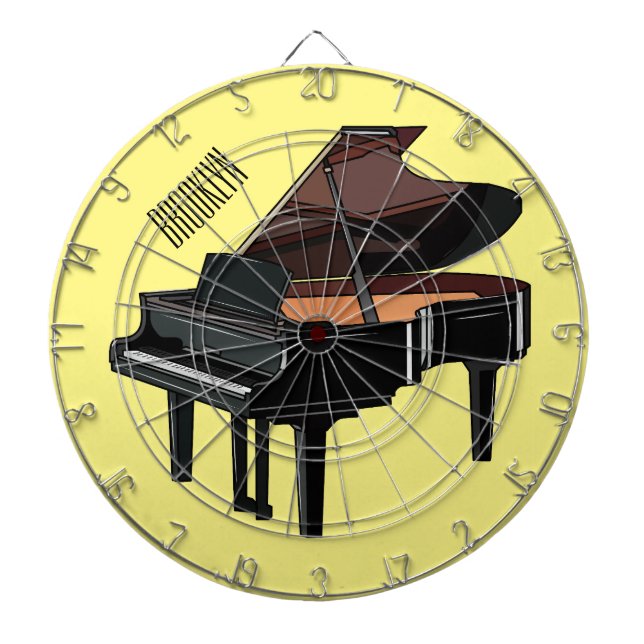 Diana Ilustracion personalizado de piano (Frente)