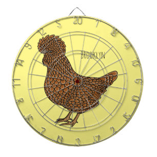 Diana Ilustracion personalizado de pollo polaco Chamois