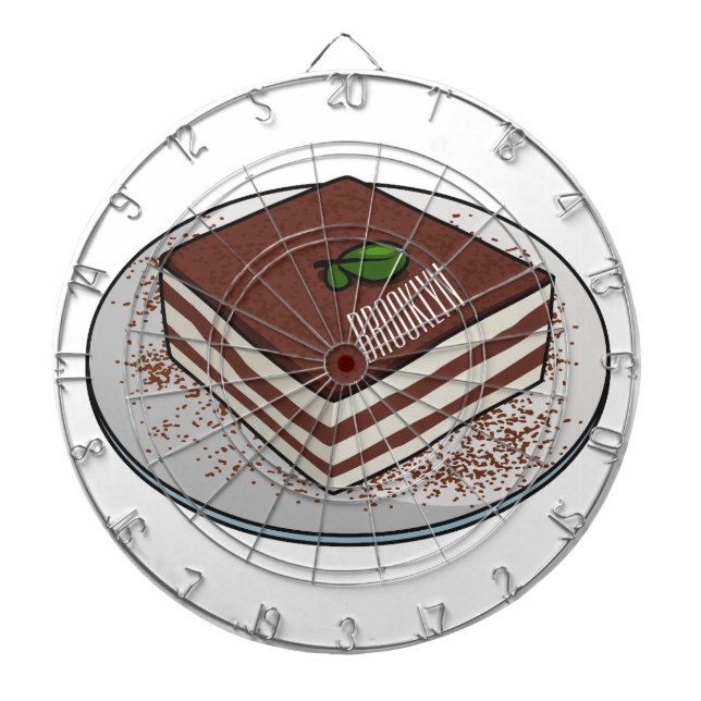 Diana Ilustracion personalizado de tarta de Tiramisu (Frente)