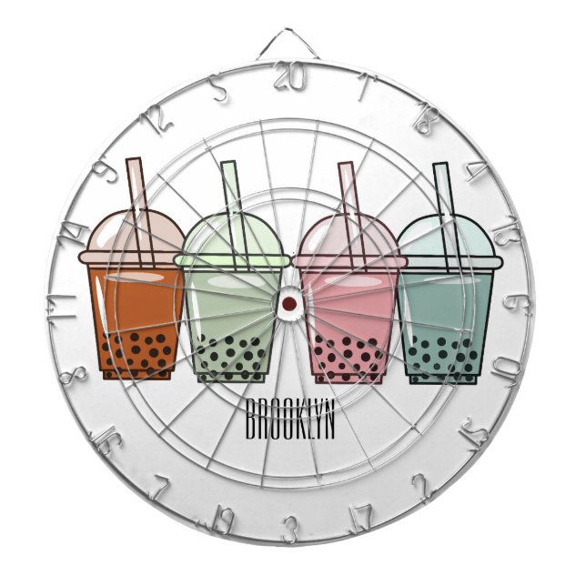 Diana Ilustracion personalizado de té de burbujas (Frente)