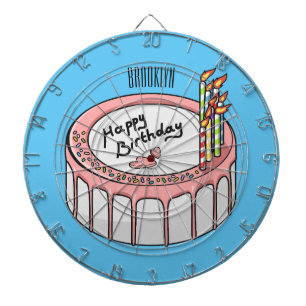 Diana Ilustracion personalizado de torta de cumpleaños