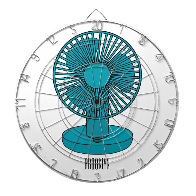Diana Ilustracion personalizado de ventilador (Frente)