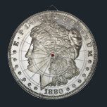 Diana Imagen de Morgan Silver en Dartboard<br><div class="desc">¡¡Celebren el dólar Morgan Silver con esta increíble imagen en su pizarra!!</div>