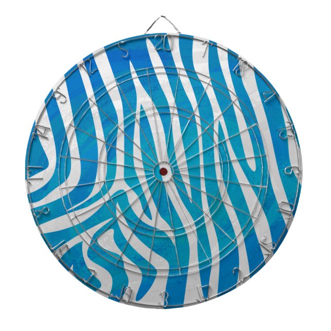 Diana Impresión azul y blanca de cebra (Frente)