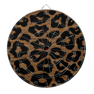 Diana Impresión de leopardo de madera