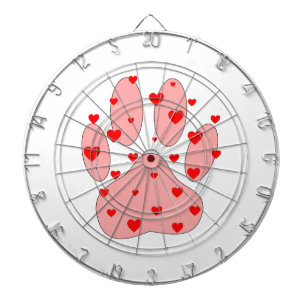 Diana Impresión de pintas rosadas con corazón