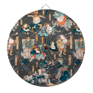 Diana Impresión en madera de rana japonesa Kuniyoshi Uki
