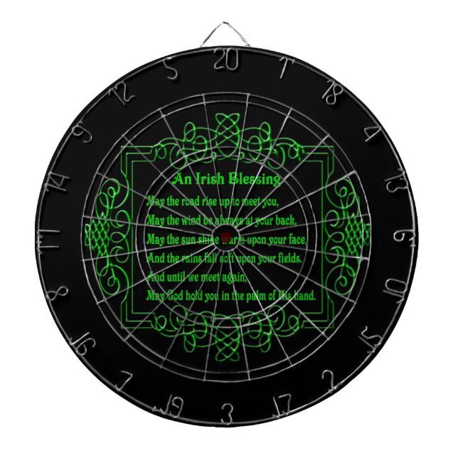 Diana Irish Blessing Dart Board (Frente)