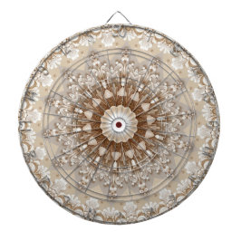 Diana Ivory Flowers Dartboard
