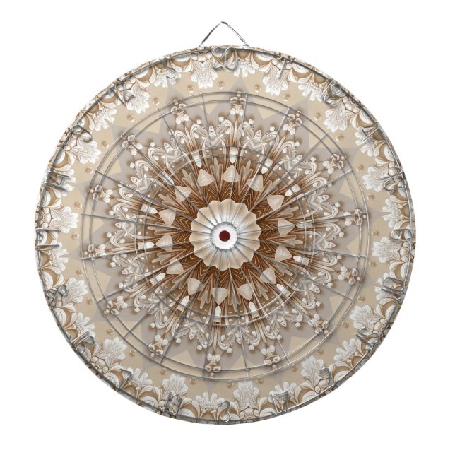 Diana Ivory Flowers Dartboard (Frente)