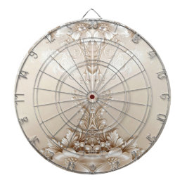 Diana Ivory Flowers Dartboard