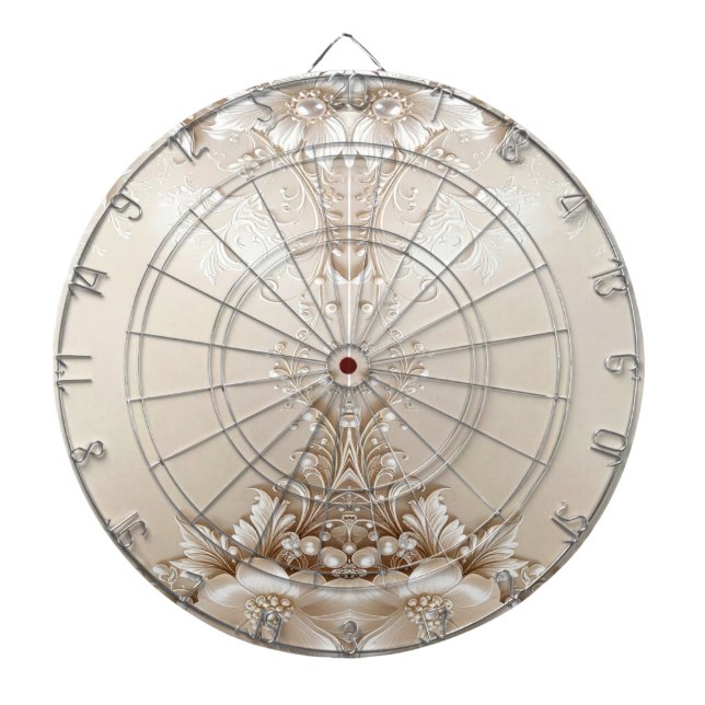 Diana Ivory Flowers Dartboard (Frente)
