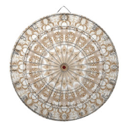 Diana Ivory Flowers Dartboard