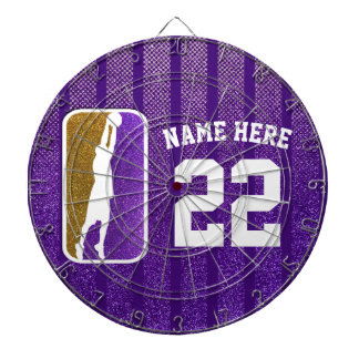 Diana Jersey del equipo de baloncesto Purple and Gold Pu