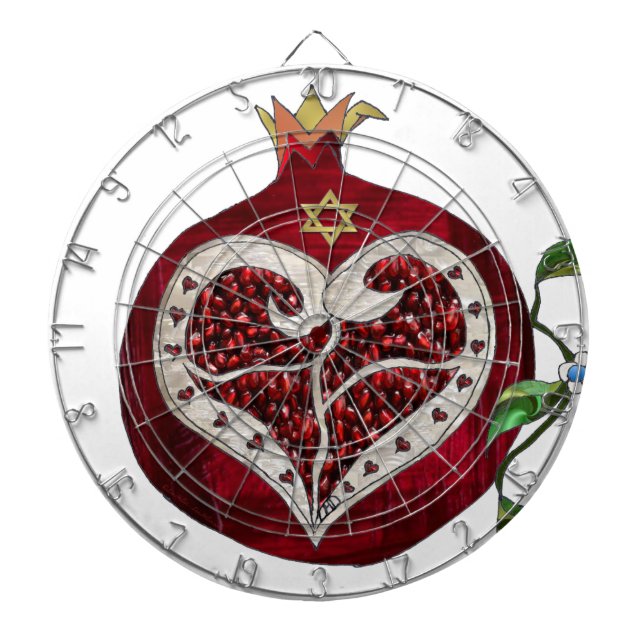 Diana Judaica Pomegranate Heart Hanukkah Rosh Hashanah (Frente)