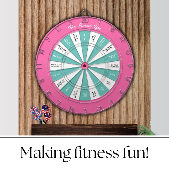 Diana Juego de dardos de fitness Pink and Turquoise (Subido por el creador)