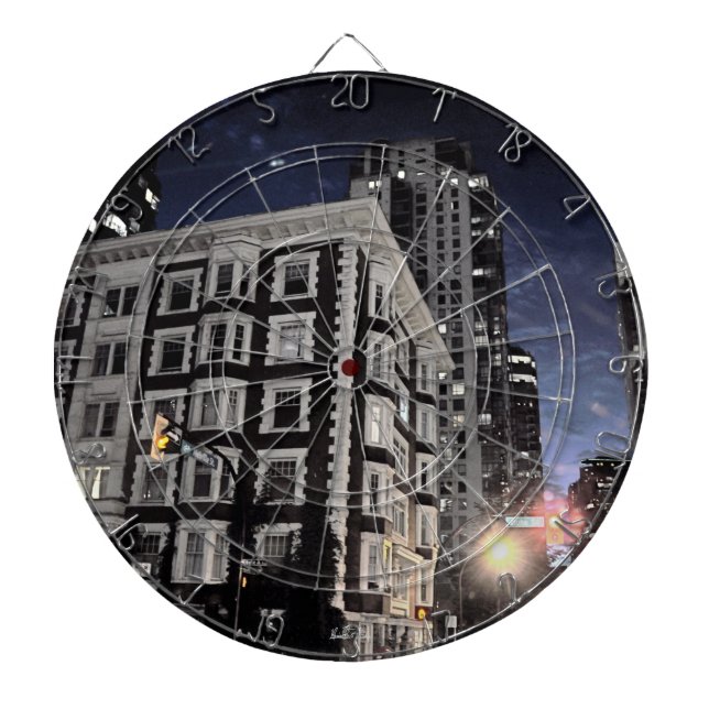 Diana Juego de flechitas foto de ciudad la noche (Frente)