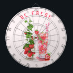 Diana Jugo de fresa Guay Beber frutas Dart Board<br><div class="desc">Bebida Guay de jugo de fresa fresca - Frutas de verano dibujando la salud de la naturaleza - Elija / agregue su texto único / fuente / color - Haga su regalo especial - Redimensionar y mover o eliminar y agregar elementos / imágenes con herramienta de personalización ! - Dibujo...</div>