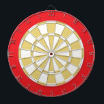 Diana Junta Dart: Blanco, Oro Antiguo Y Rojo<br><div class="desc">Juego de tablero de color blanco,  oro antiguo y rojo,  incluyendo 6 dardos de latón</div>