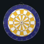 Diana Junta Dart: Blanco, Oro Y Azul Marina<br><div class="desc">Juego de tablero de color blanco,  oro y azul marino,  incluyendo 6 dardos de latón</div>