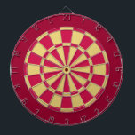 Diana Junta Dart: Oro Viejo, Crimson Y Maroon<br><div class="desc">Juego De Tablero De Oro Antiguo,  Crimson Y Marrones De Colores Que Incluye 6 Dardos De Brass</div>