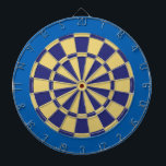 Diana Junta Dart: Oro Viejo, Marina Y Azul<br><div class="desc">Juego De Tablero De Oro Antiguo,  Armada Y De Color Azul,  Incluyendo 6 Dardos De Ladrón</div>