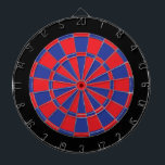 Diana Junta Dart: Rojo, Azul Real Y Negro<br><div class="desc">Juego de tablero de cuadros rojo,  azul real y negro con 6 dardos de latón</div>