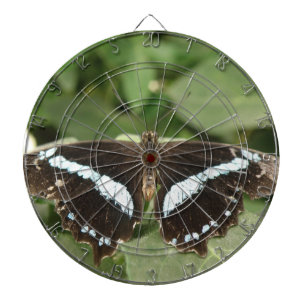 Diana Junta de arte de mariposa tropical negra y blanca
