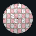 Diana Junta de arte para Starburts Rosa Retro<br><div class="desc">Este Starbursts Retro Pink and White es tan adorable que la edad de espacio no podrá contener su entusiasmo. ¿Y por qué querrías? Este diseño de inspiración moderna de mediados de los años 60 presenta un fondo gris de cuero oscuro y filas de rectángulos perfectamente imperfectos en turquesa, blanco y...</div>