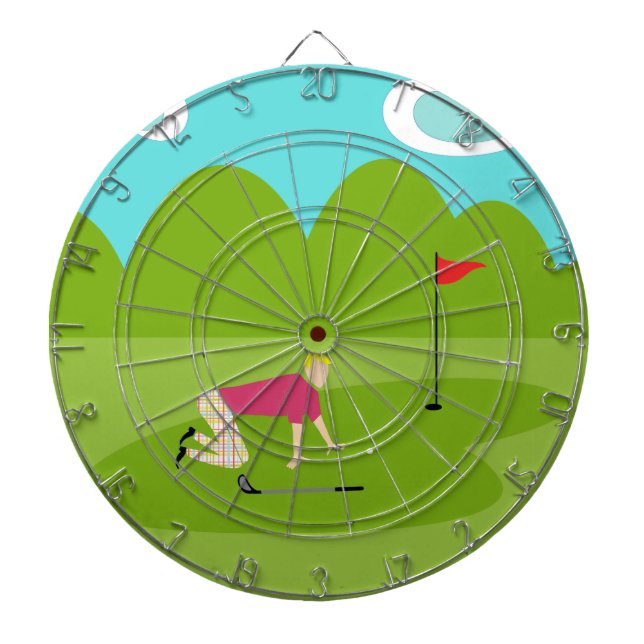 Diana Junta Retro Golfe Dart (Frente)