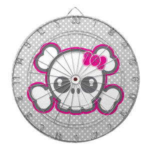 Diana Kawaii Pink Ribbon Skull Dart