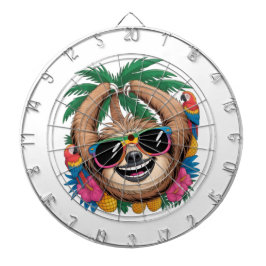 Diana Kawaii Tropical Sloth – Cute Summer Vibes Rainbow