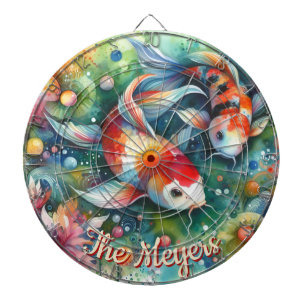 Diana Koi Fish Whimsical Watercolor Personalizado