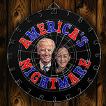 Diana La PESADILLA DE Biden Harris Personalizado AMERICA<br><div class="desc">El personalizado de Caricatura de Joe Biden y Kamala Harris se centró entre la redacción de NIGHTMARE DE ESTADOS UNIDOS. El etiquetado alterna entre rojo y azul. El diseño se muestra en un fondo negro que puede cambiar a cualquier color que prefiera.</div>