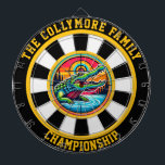 Diana Lago Circular Crocodile Art<br><div class="desc">Un claro y audaz diseño de un cocodrilo en un lago,  enmarcado con un blanco atrevido.</div>